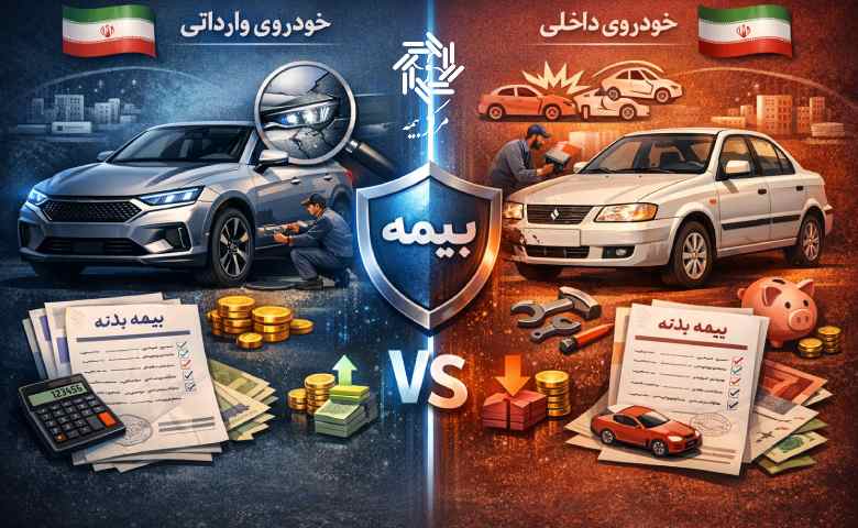 مقایسه بیمه بدنه ماشین های وارداتی با ایرانی